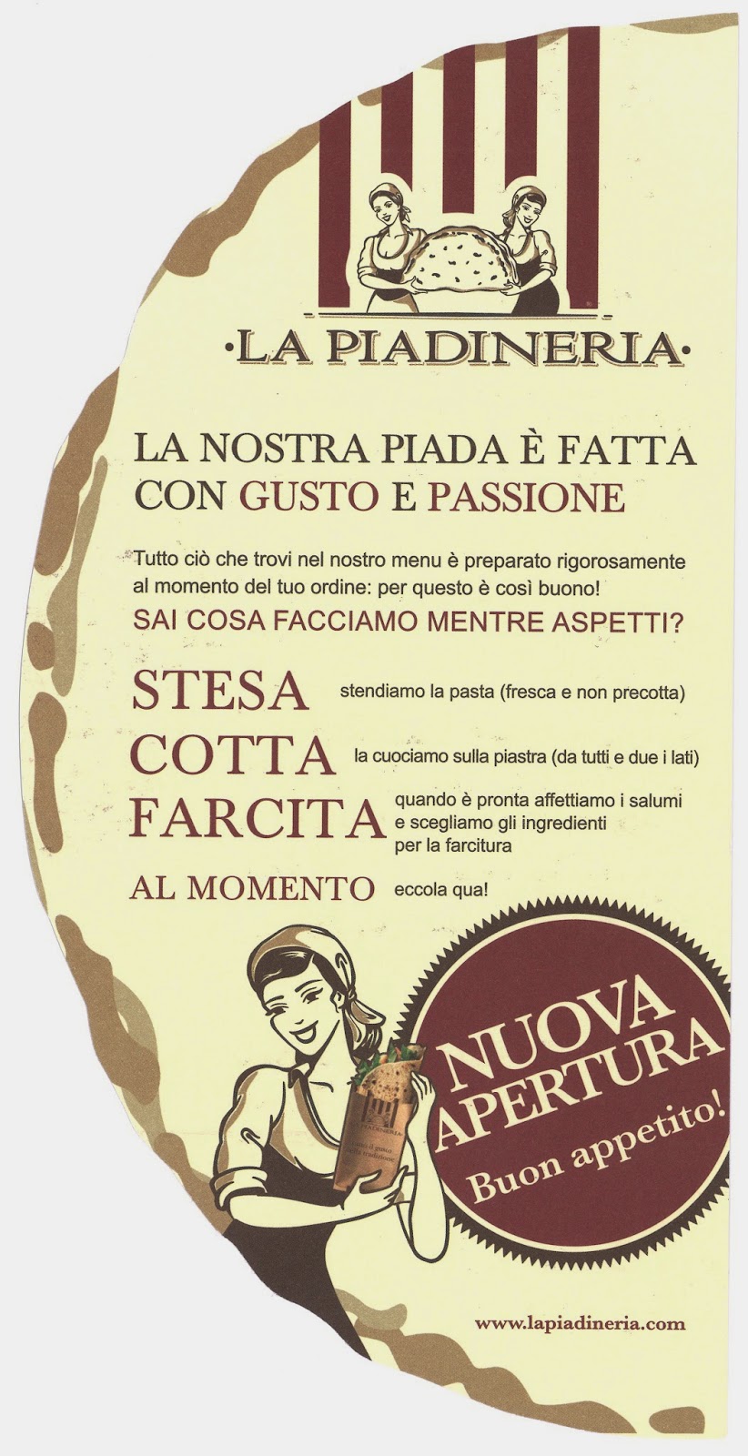 Menu e Prezzi La Piadineria