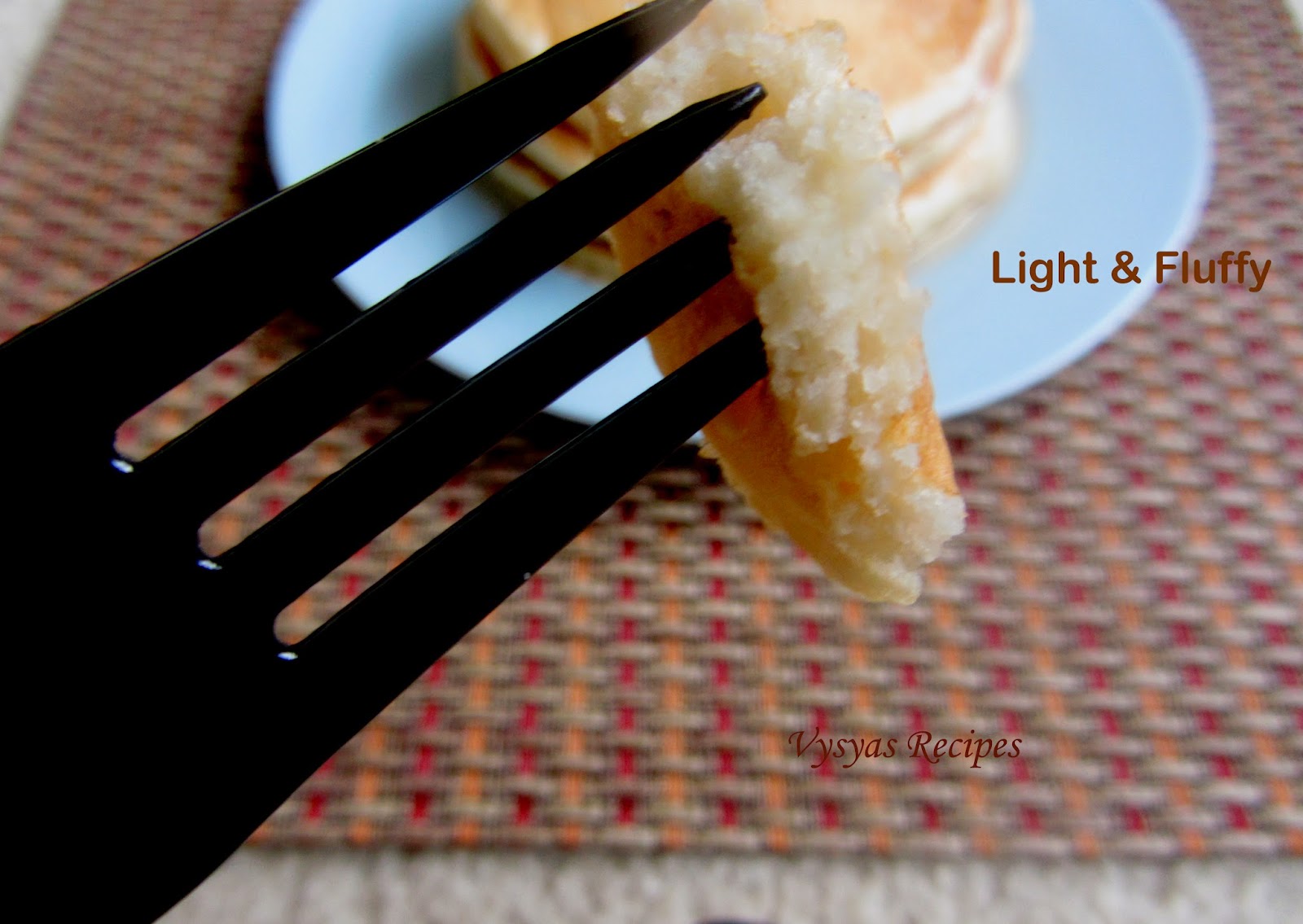 Vysya's Delicious Recipes EGGLESS BUTTERMILK PANCAKES ( LIGHT SPONGY