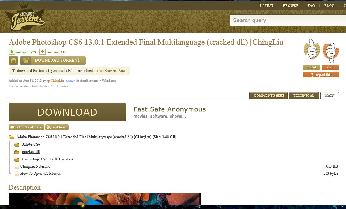 Adobe Photoshop CS6 13.0.1 Final Multilanguage (cracked dll) ChingLiu