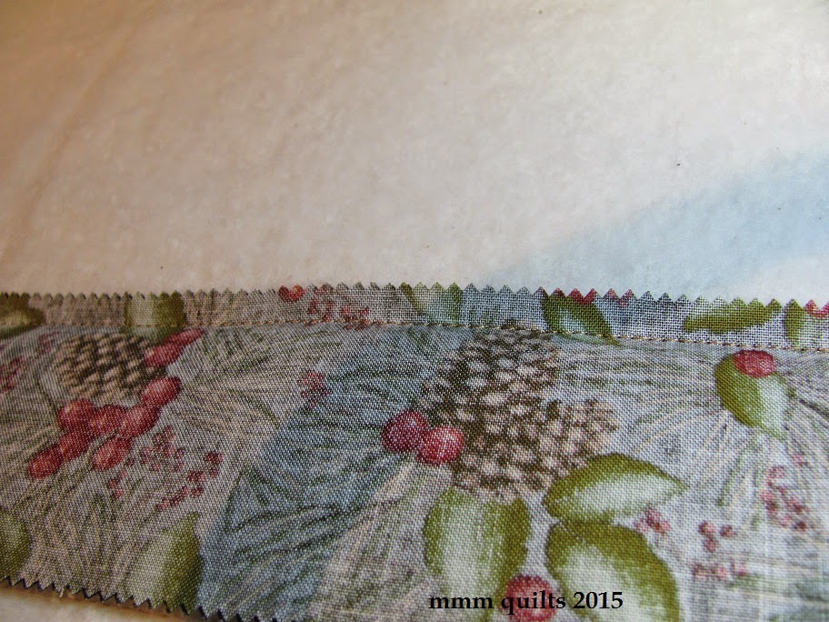 mmm quilts Through the Woodspiecing as you quilt