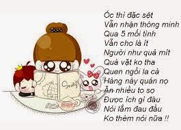 Thơ chế : các bài thơ chế hài hước độc đáo vui về con gái mới hay nhất 2015