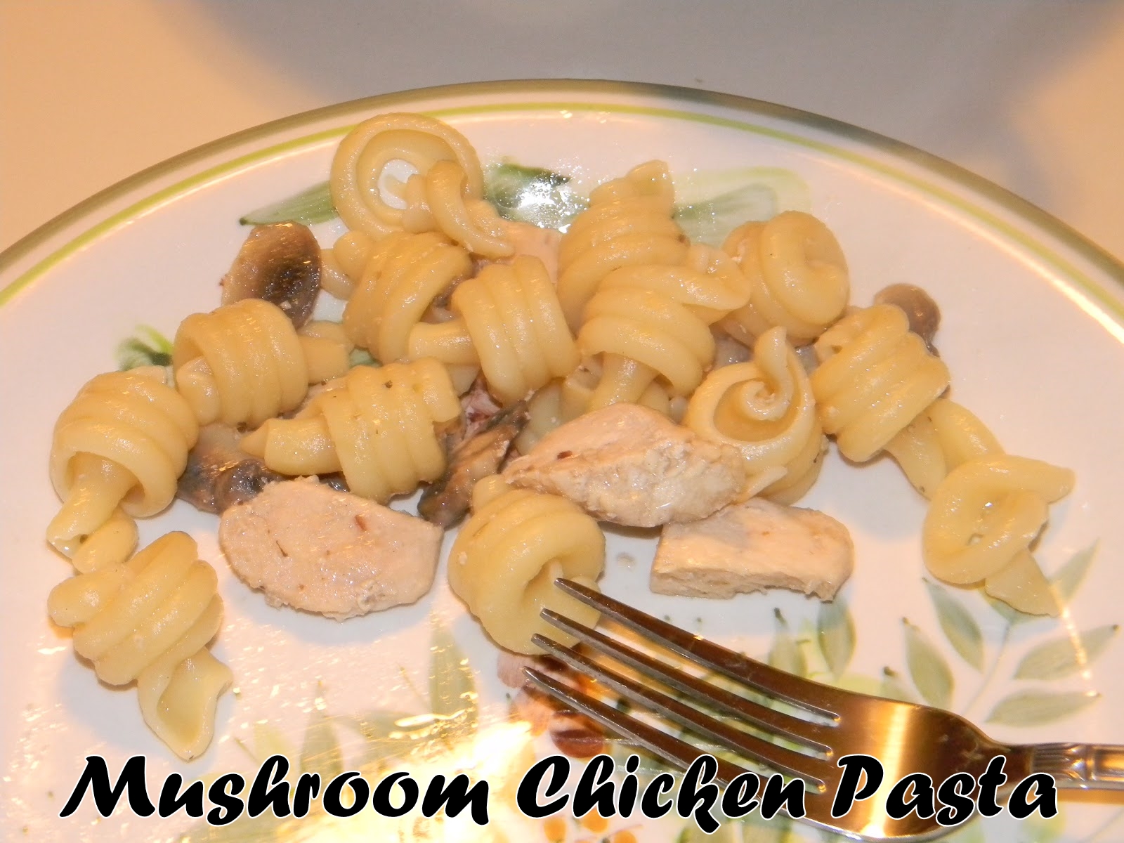 Growing to Four: Mushroom Chicken Pasta