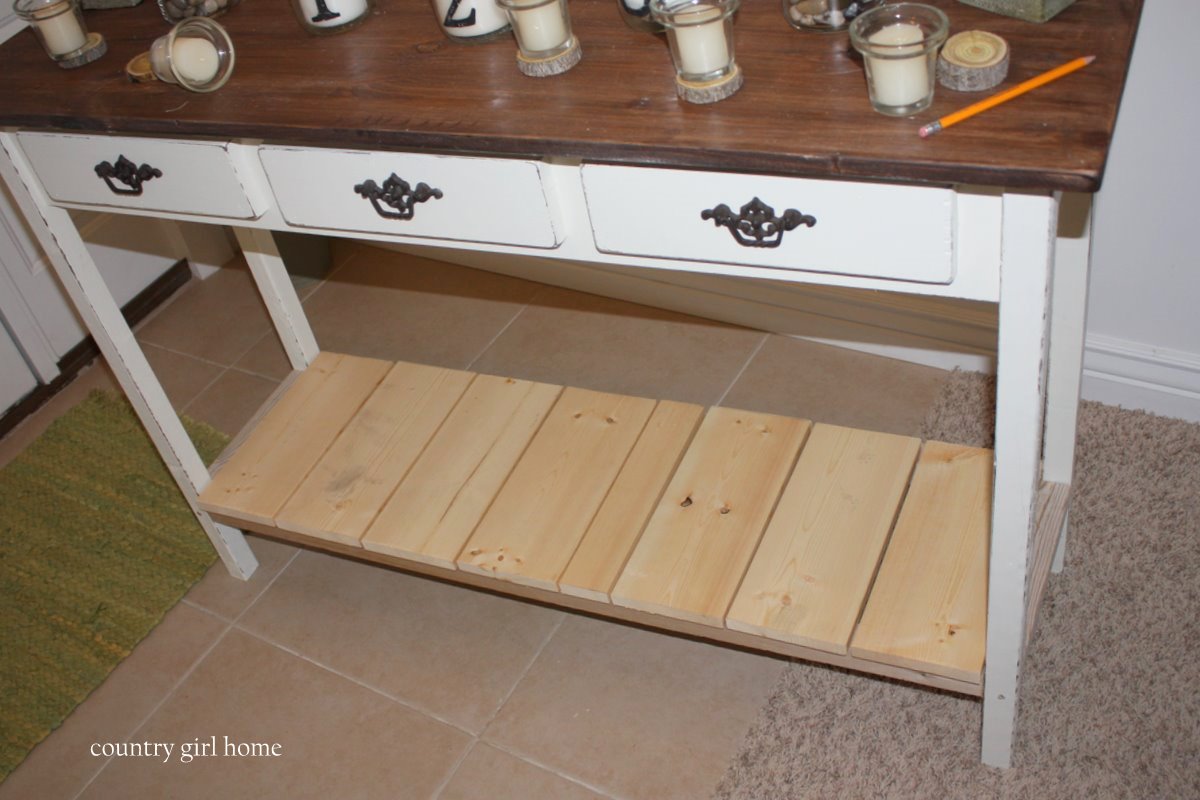 COUNTRY GIRL HOME added onto my DIY entry table
