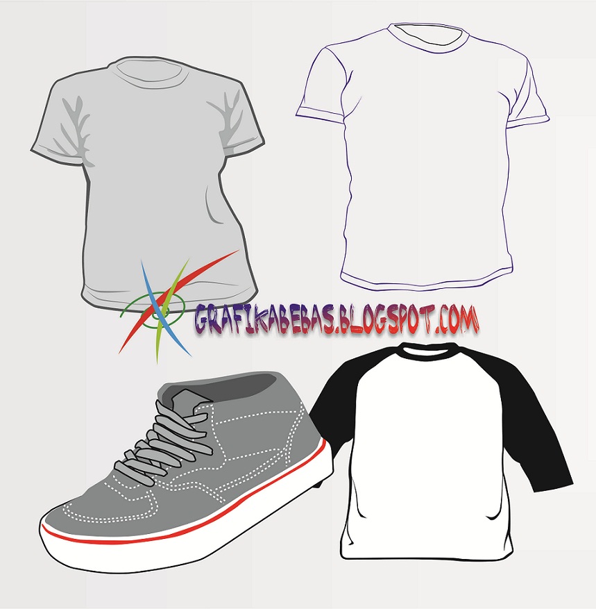 Download Free Template Kaos Sepatu Vector PSD Mockup Template