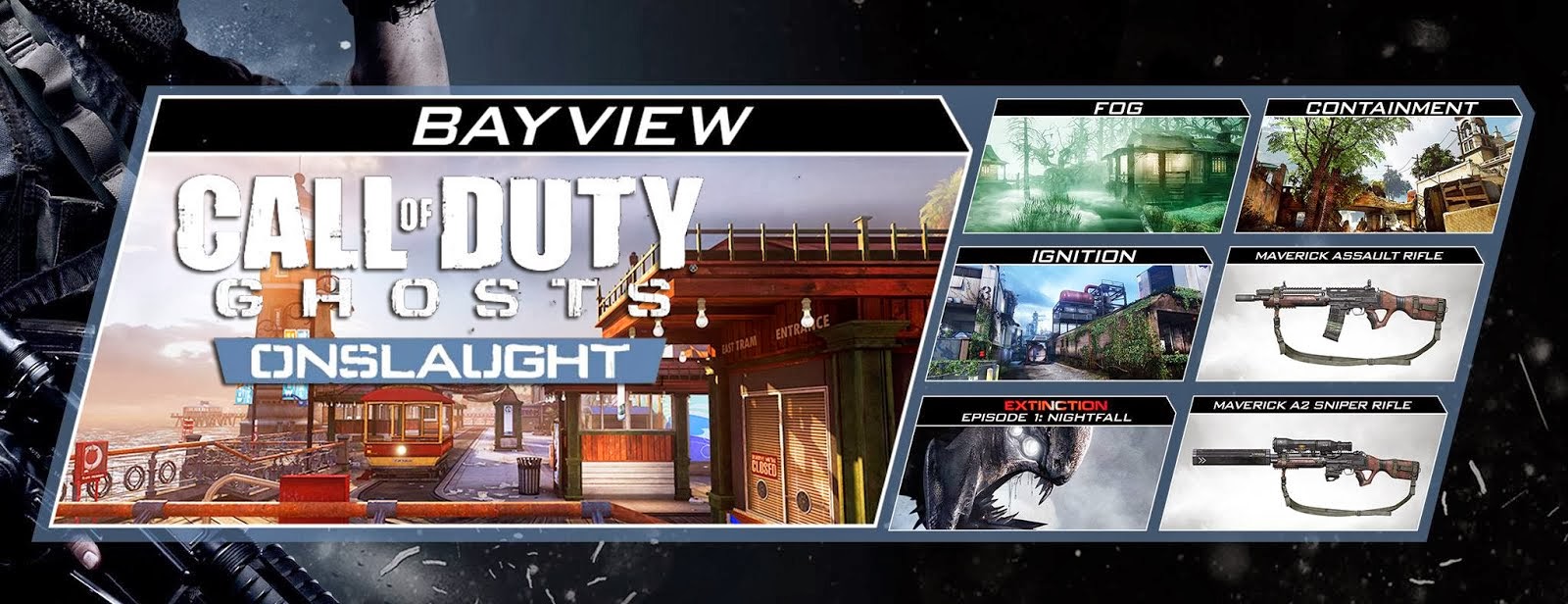Call of Duty Ghosts Onslaught Map DLC Code Free On Xbox 360 / Xbox One