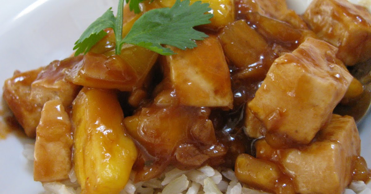 Zips Vegetarian PineappleSoy Glazed Tofu recipe that Zips stumbled upon