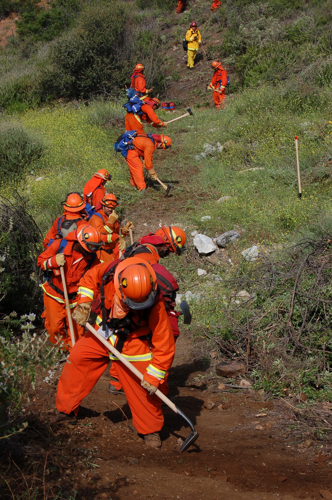 CAL FIRE InyoMonoSan Bernardino Unit Fire Crews participate in