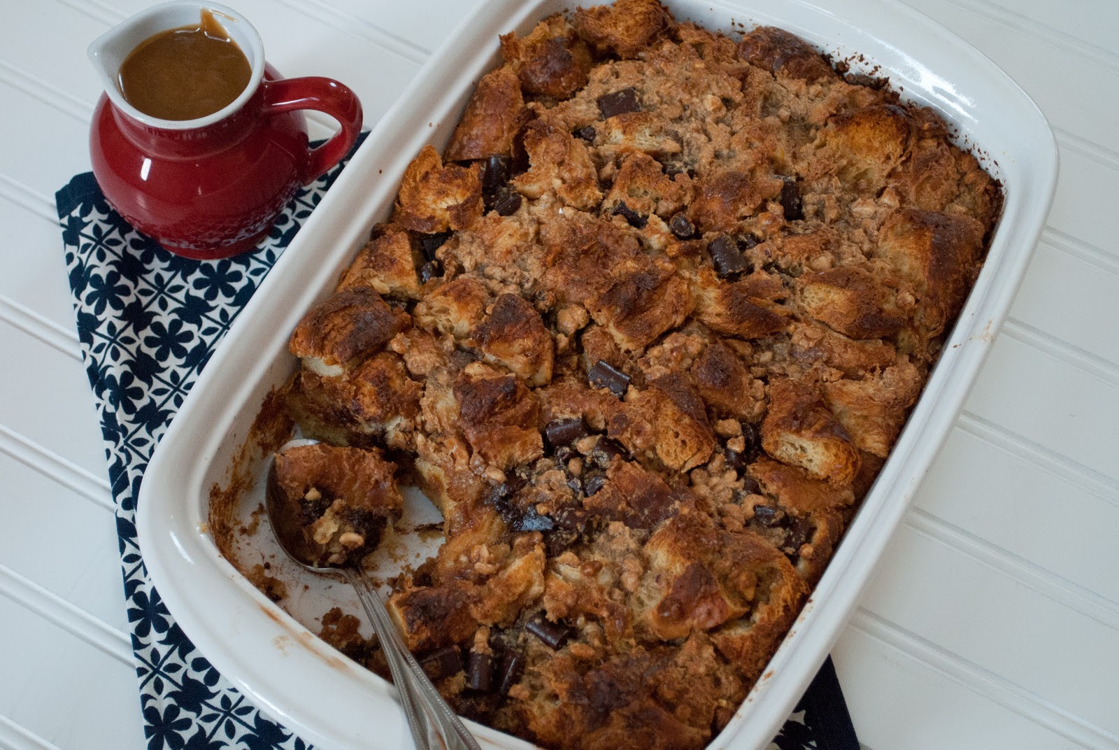 Ryan Bakes Peanut Butter Chocolate Bread Pudding