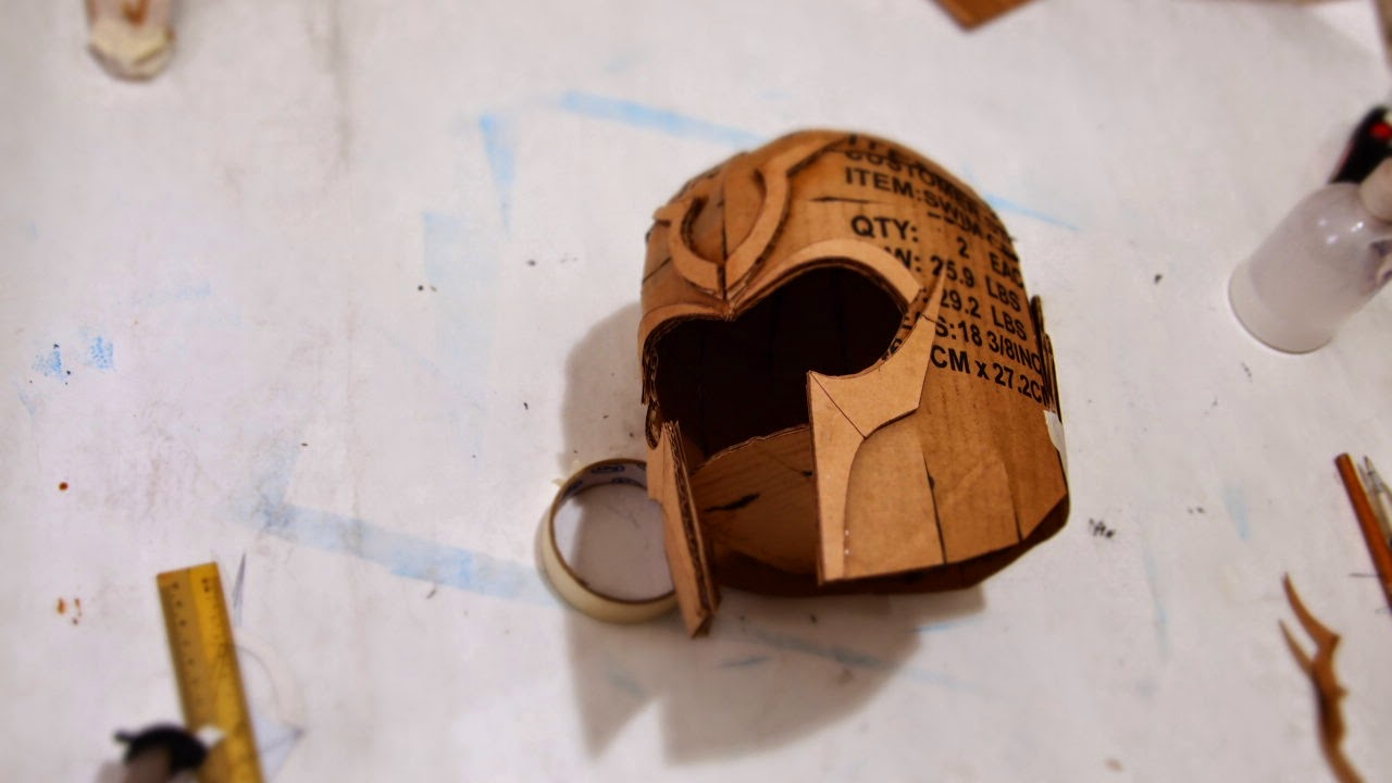 DaliLomo XMen Costume Helmet DIY Cardboard (with template)