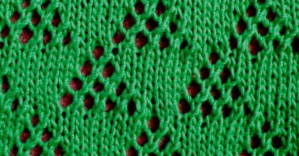 Knitting Galore: Saturday Stitch: Lace Triangle Stitch