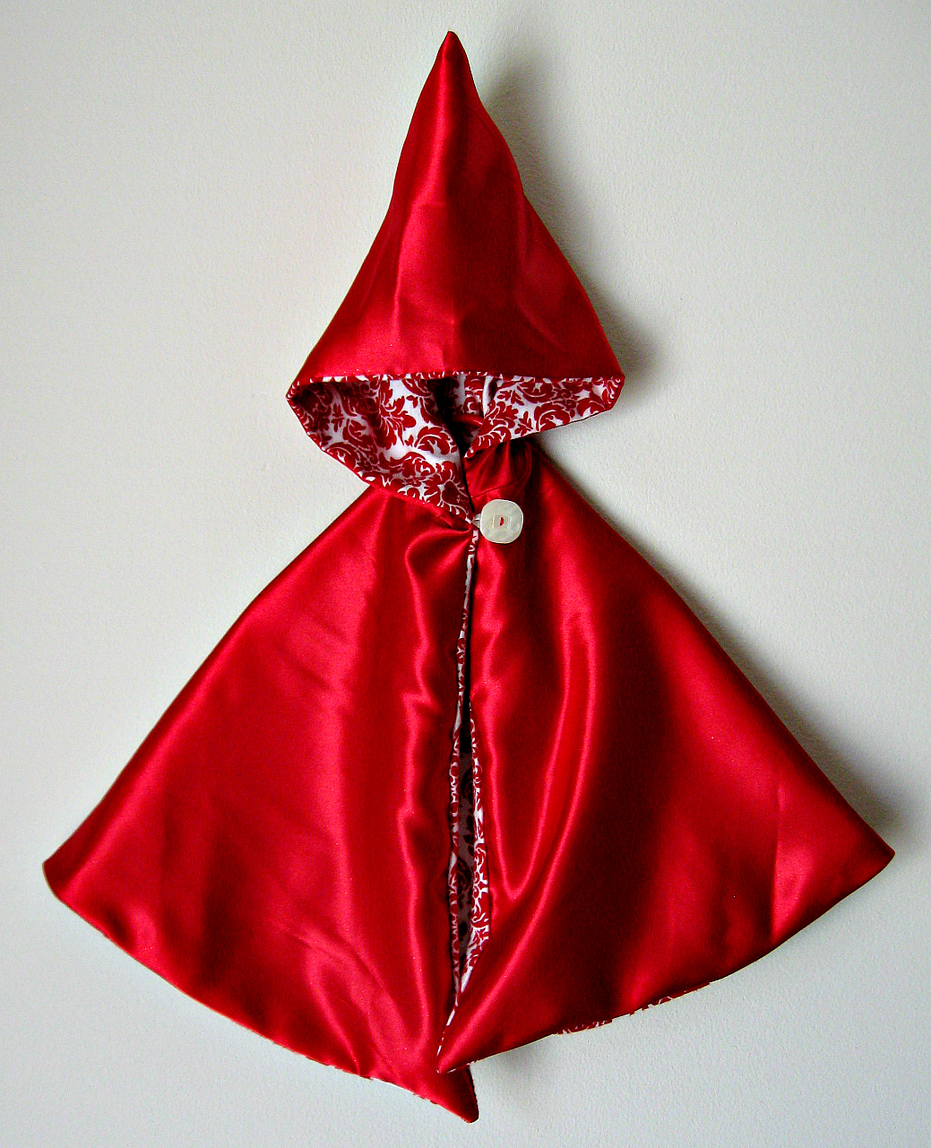 Freshly Completed Little Red Riding Hood Cloak Tutorial