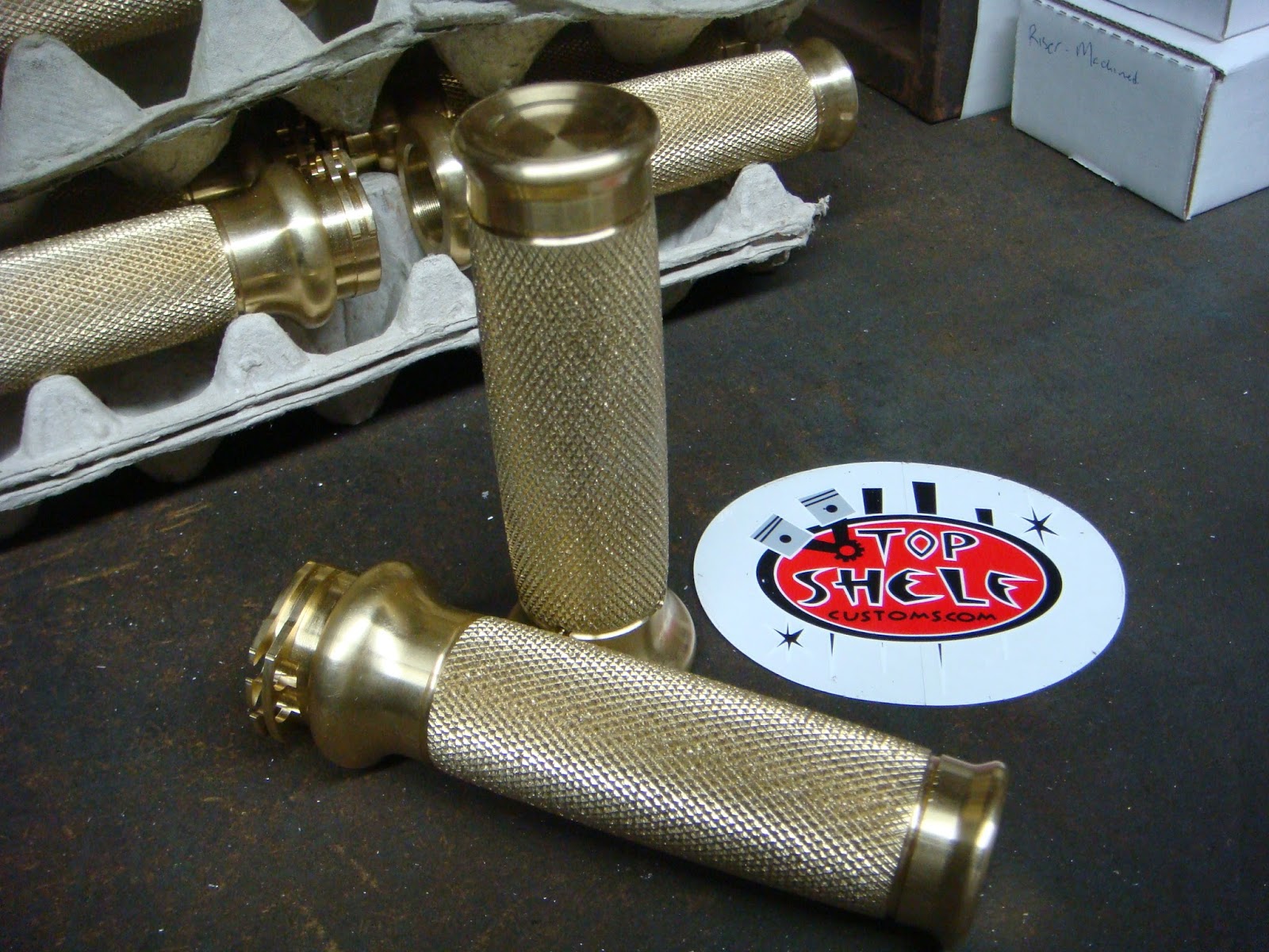 MOTOMO Brass Motorcycle Grips