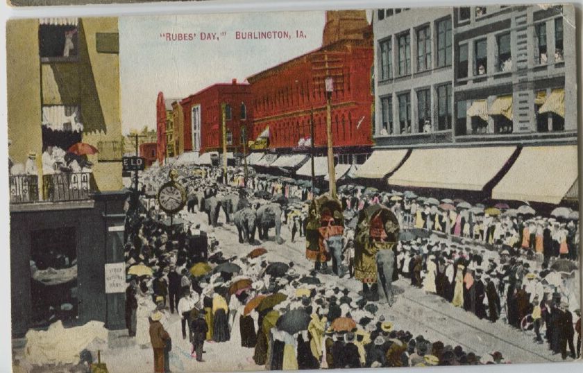 The Circus "NO SPIN ZONE" Burlington, Iowa 1910