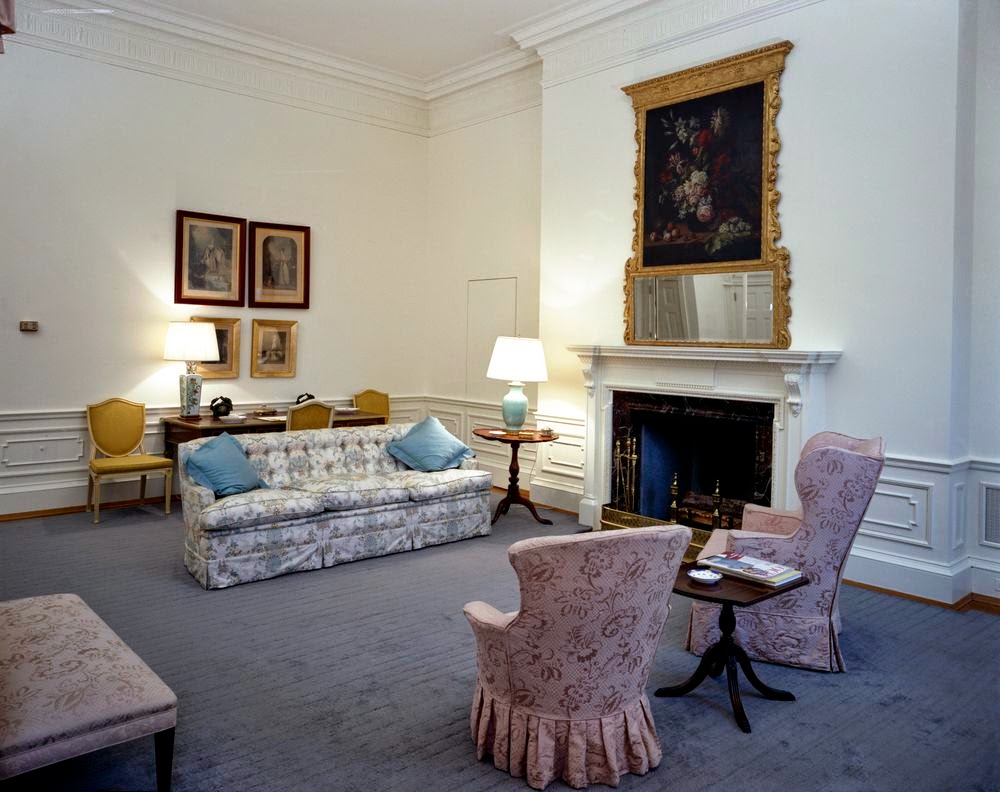 View of President John F. Kennedy’s Rooms, White House in 1962