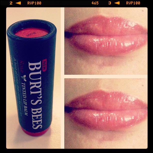 REVISITED Burt's Bees Tinted Lip Balm in Rose THE RED LIPPIE ADVENTURES