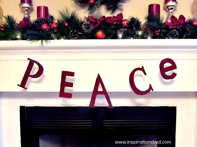 Christmas mantel