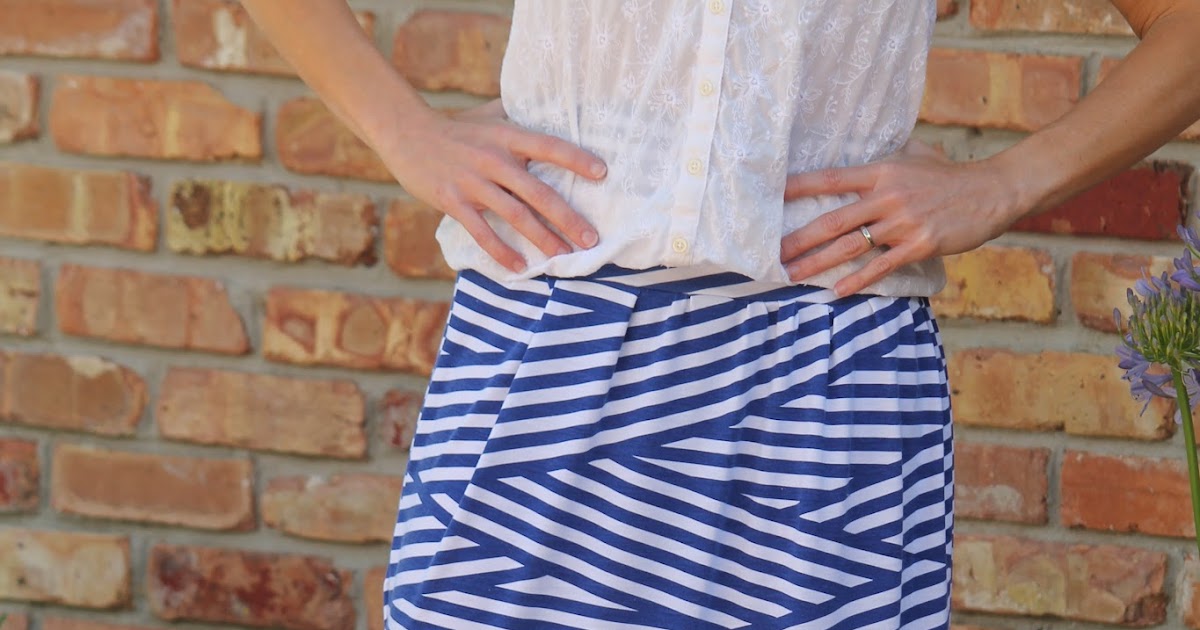 Seamingly Smitten Knit Maxi Skirt Sewing Pattern for Women Women's