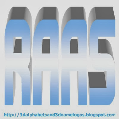 Raas 3D Name Logo