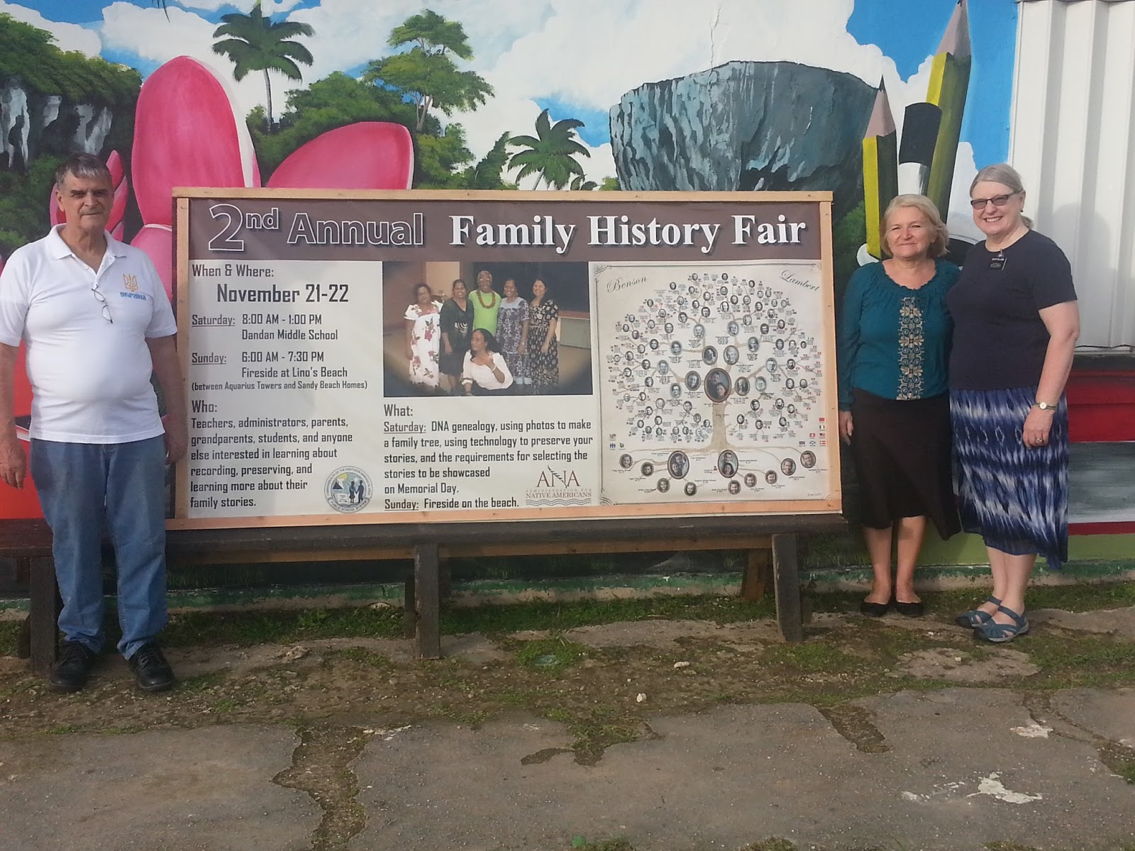 Art & Marie go to Micronesia & Guam Saipan Family History Fair