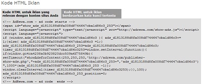 copy paste kode iklan adrewa scam apa tidak