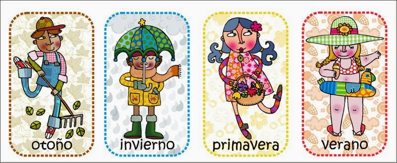 Carteles explicativos de las 4 Estaciones del año (3