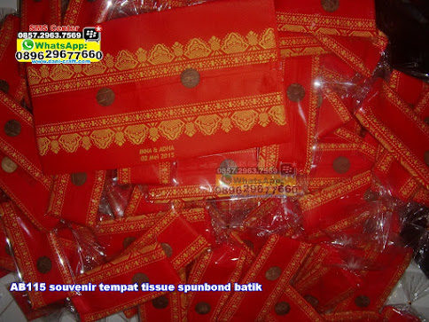 souvenir tempat tissue spunbond batik grosir