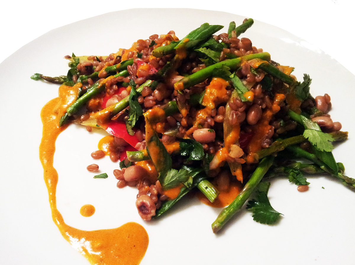 A Profound Hatred of Meat Asparagus, Black Eyed Pea & Wheat Berry