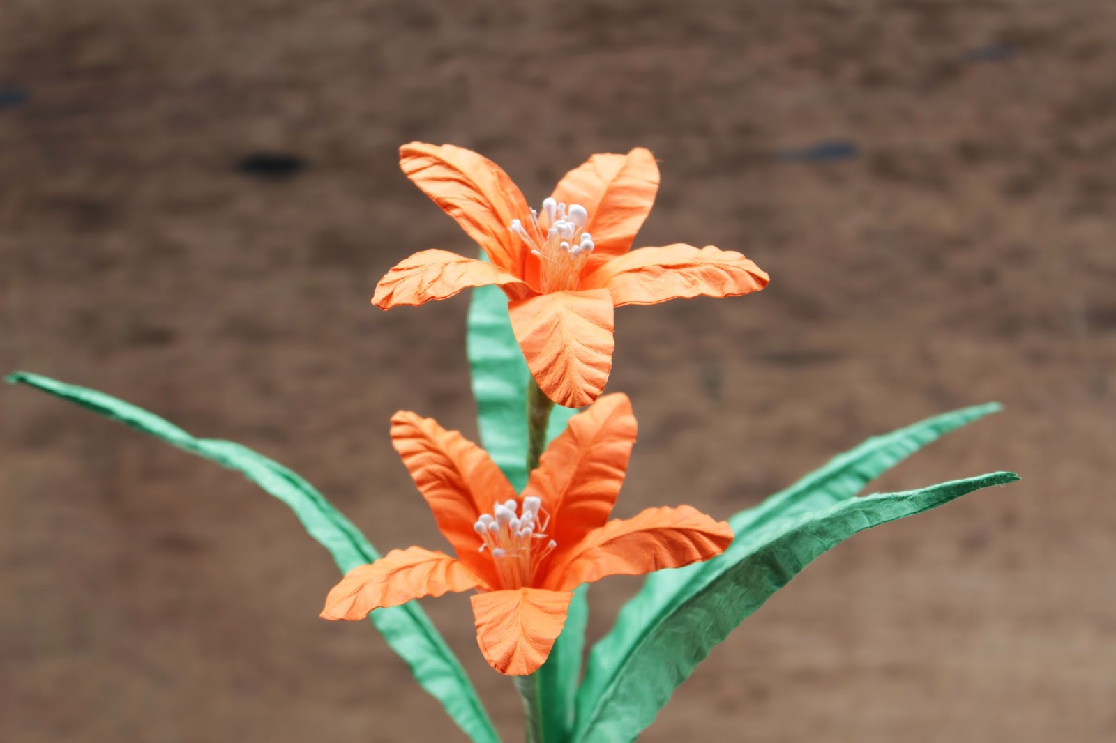 Reduce. Reuse. Recycle. Replenish. Restore. DIY How To Make A Paper Lily