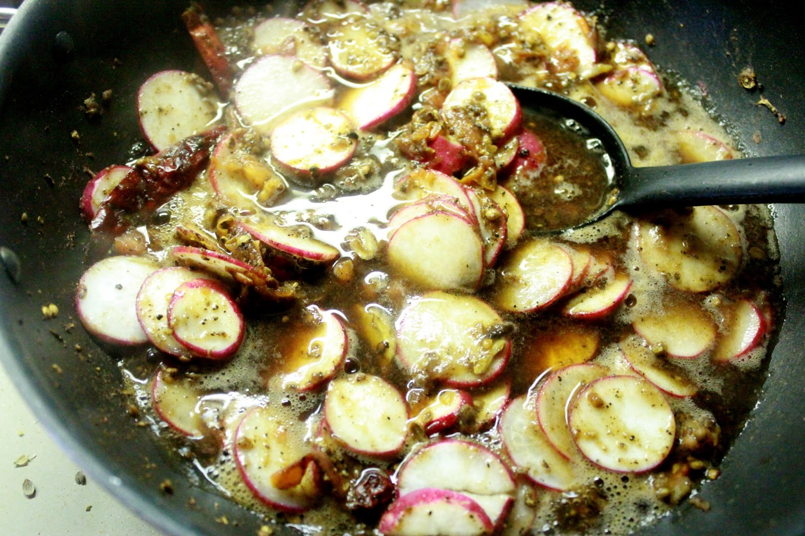 Manju's Eating Delights Red Radish Rasam...a healthy Hot n Sour soup
