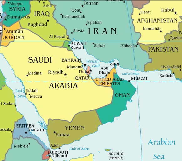 Image result for Iran and Gulf countries