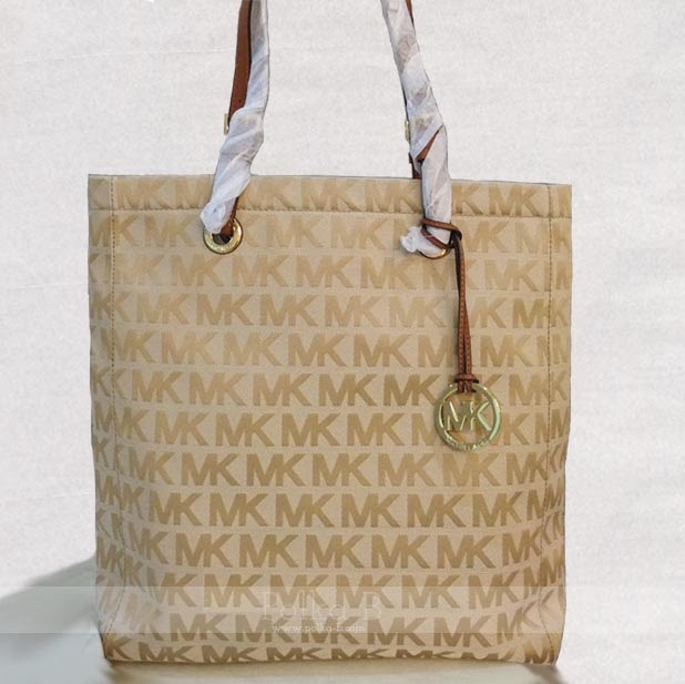 mk logo tote