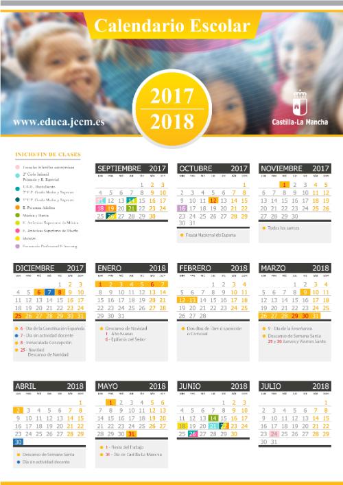 Calendario escolar 2017/2018