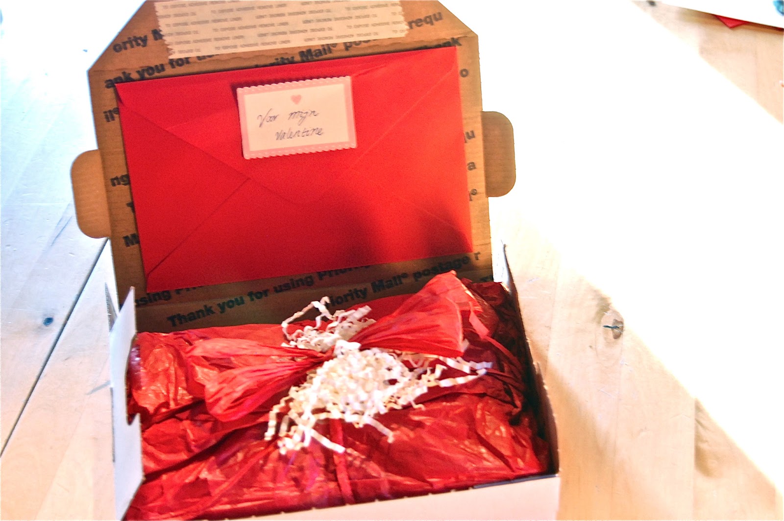 Craft Valentine's Package for a FlatRate USPS Box