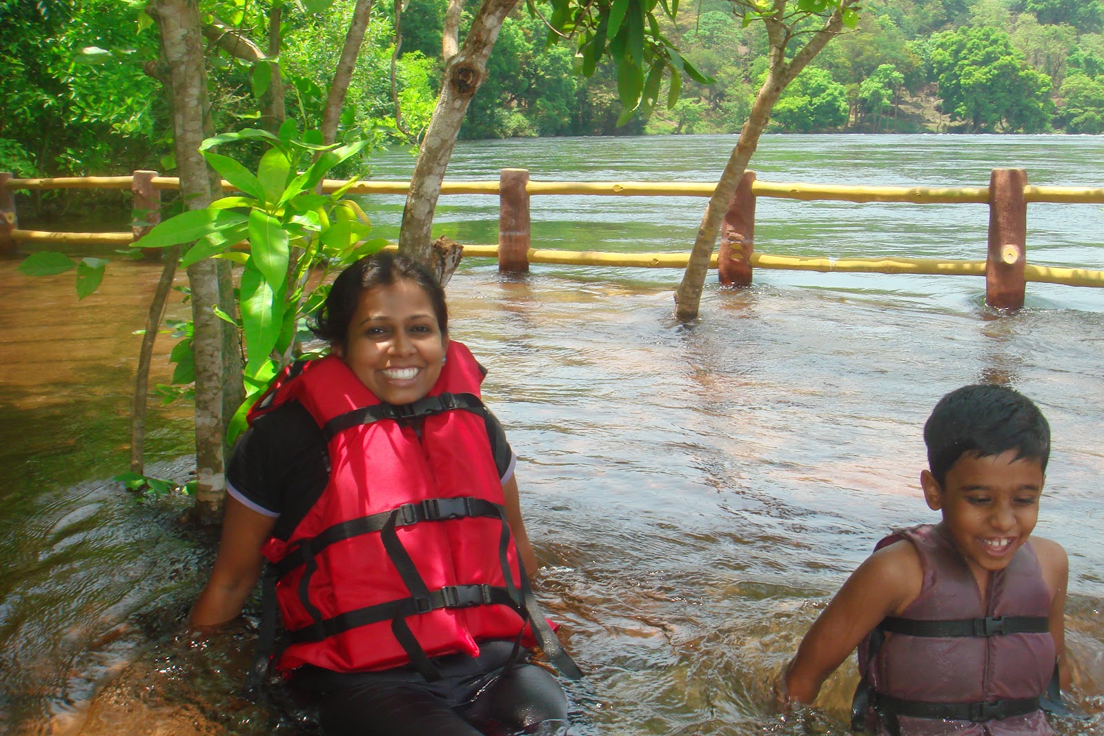 Playing in River Kali Playing in River Kali