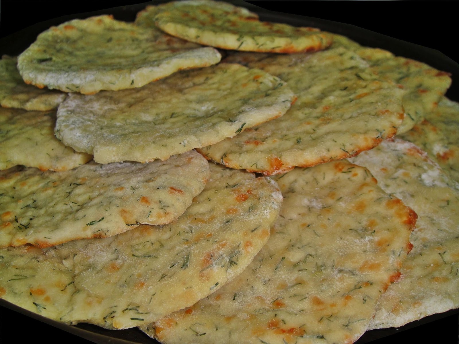 Maryam's Culinary Wonders 316. DillCheese Flatbreads