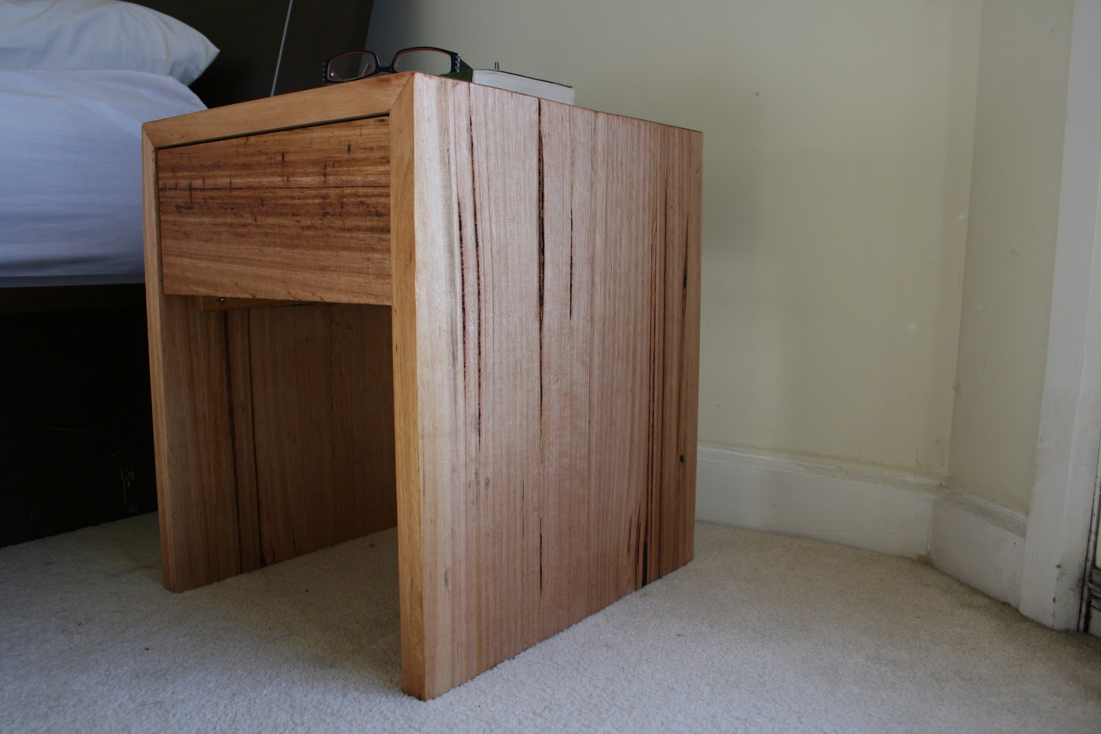 Bombora Custom Designs Messmate Bedside Table with Drawer