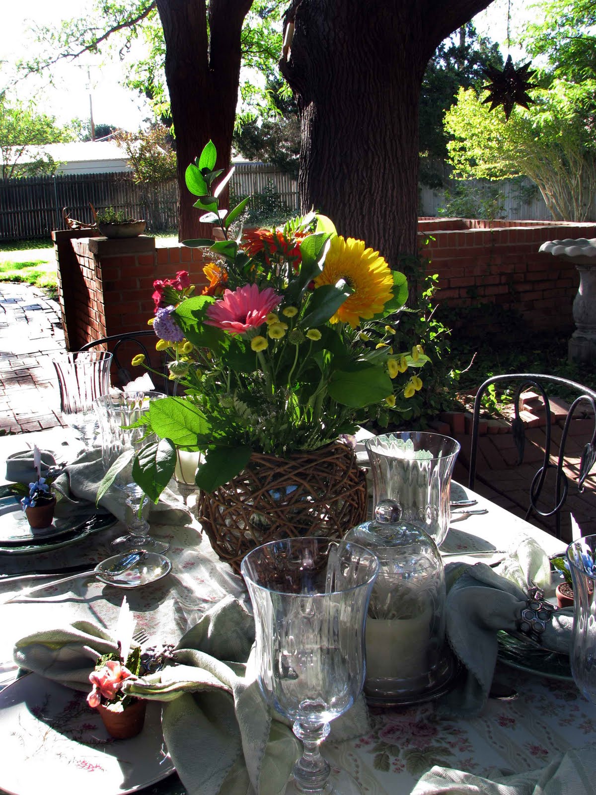 Creative Journeys Garden Party Tablescape
