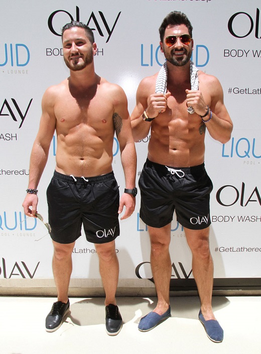 Val and Maks Chmerkovskiy at the 'Oil Of Olay Ultra Moister Body'...