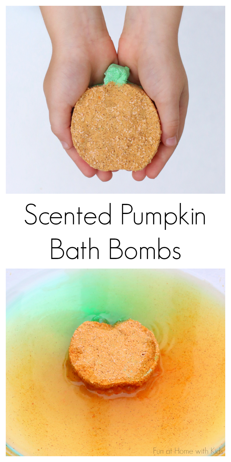 DIY Bath Bombs Fizzing FallScented Pumpkins