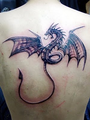 tribal dragon tattoos for men. cool dragon tattoos.
