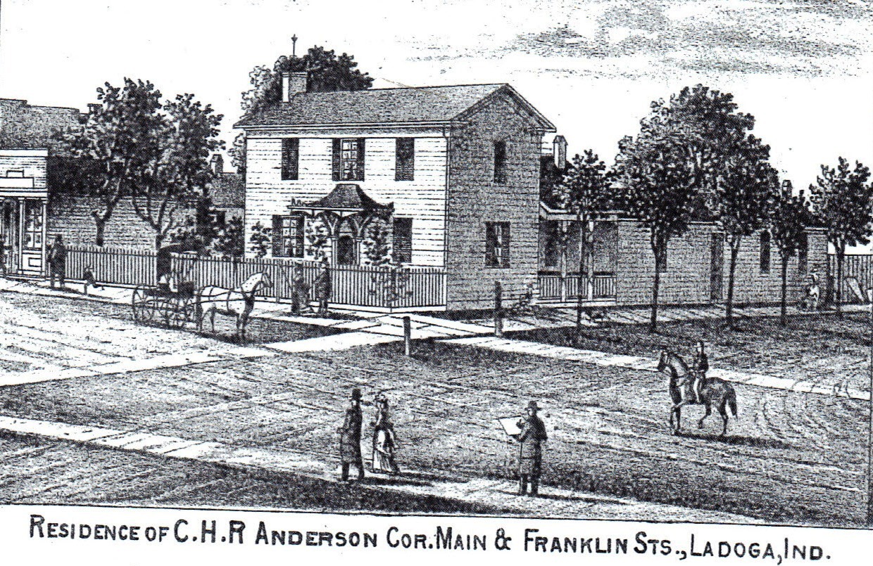 Streets of Ladoga Ladoga Clark Township Public Library and the Ladoga