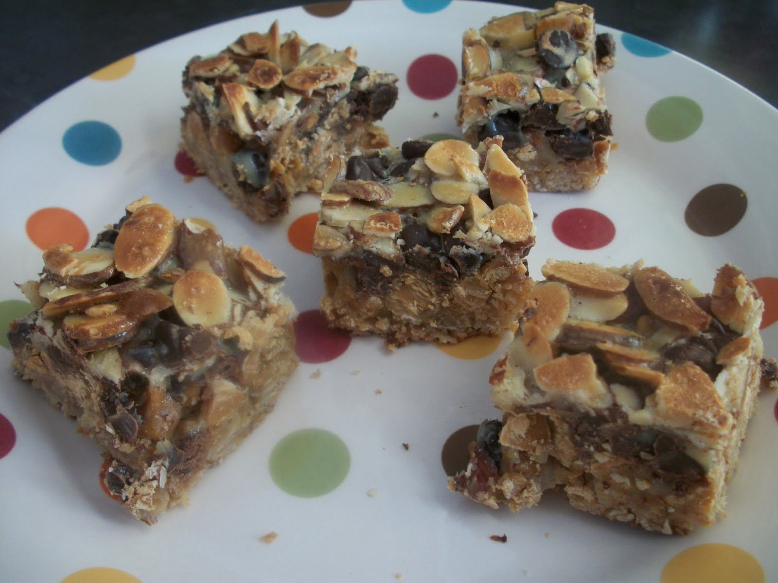 Cook with Sara Chocolate Toffee Almond Bars