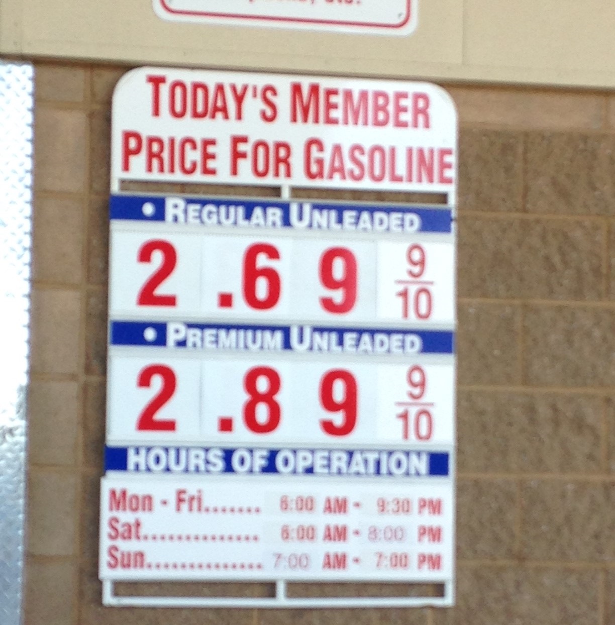 Current Costco Gas Prices (Apr. 12, 2015 Hayward, CA) Costco Weekender