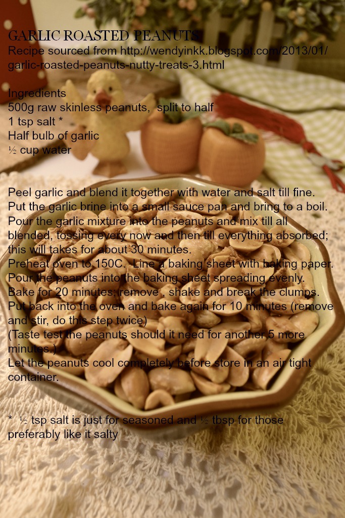 Through The Kitchen Door GARLIC ROASTED PEANUTS