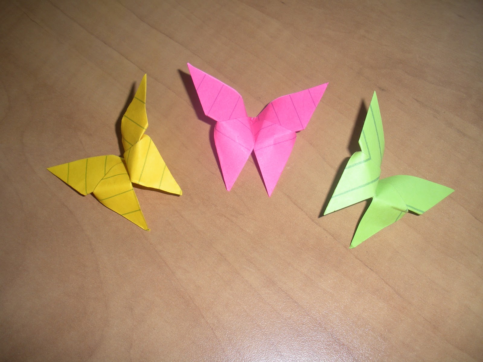 Paper Tape & Pins Origami with PostIt Notes
