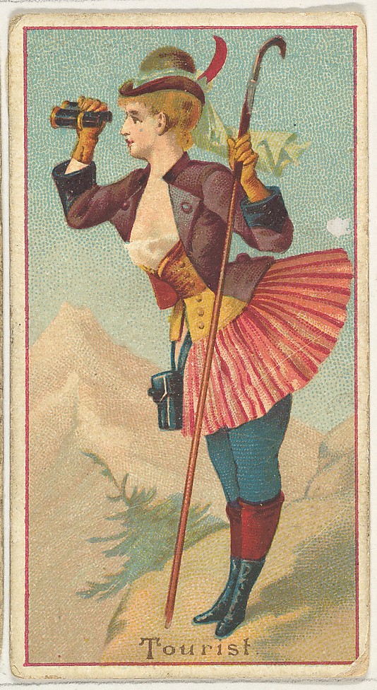 Tourist. Vintage tobacco card "Occupations For Women", via ellomennopee Tourist. Vintage tobacco card "Occupations For Women", via ellomennopee