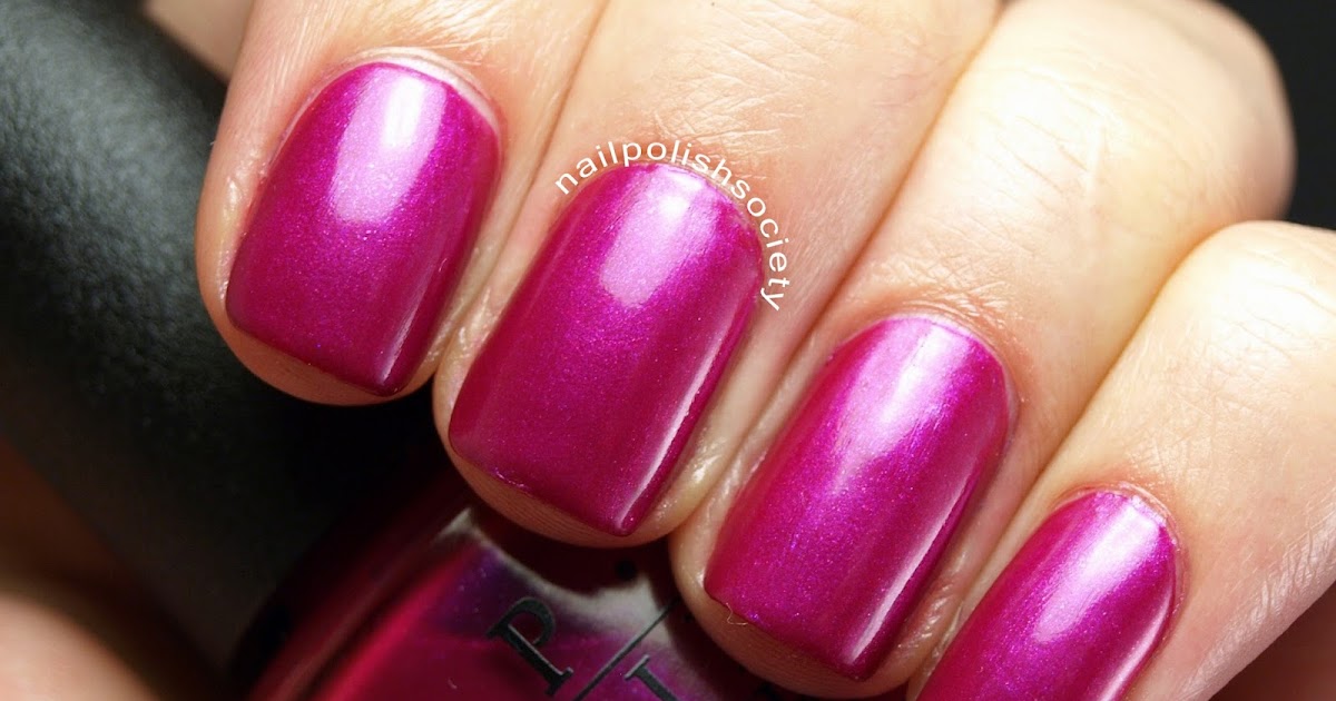 Nail Polish Society NOTD OPI Flashbulb Fuchsia