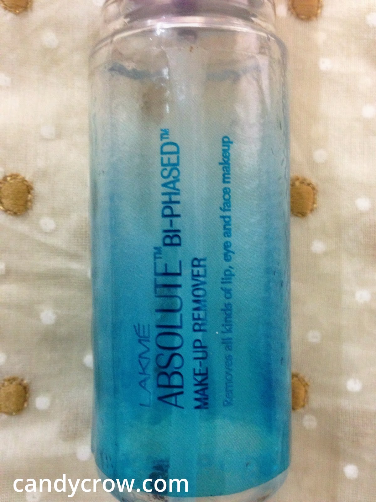 Lakme Absolute Biphased Makeup Remover Review Candy Crow