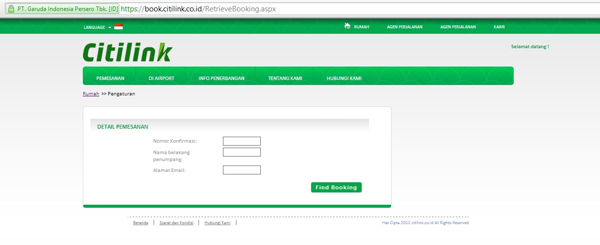KIMCHI TOUR TRAVEL CEK KODE BOOKING CITILINK