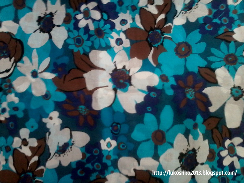 хлопок в голубых тонах Лукошко Элси